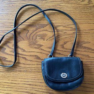 Coach Black Leather Mini Crossbody